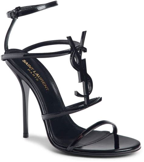 sandale yves saint laurent femme|saint laurent block heel sandals.